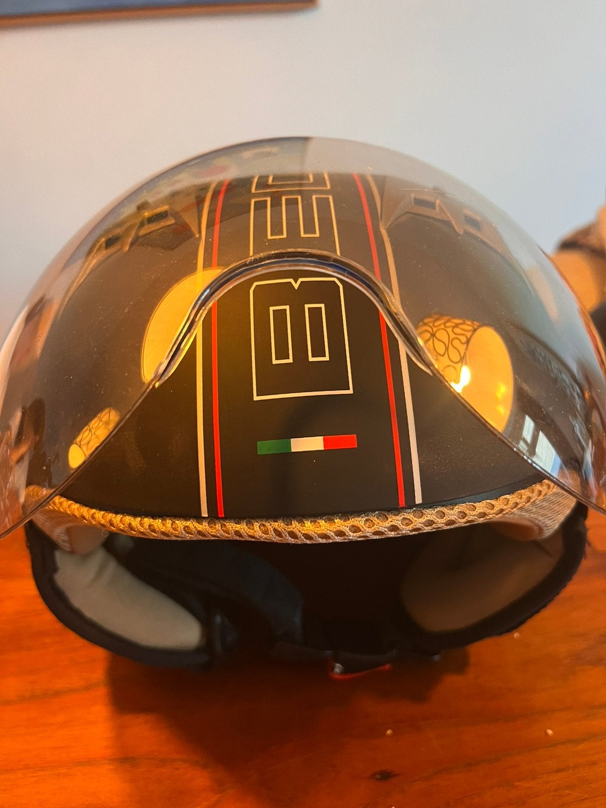 Beon Design scooterhelm maat S/M 54-55 cm, Fietsen en Brommers, Brommerhelmen, Ophalen of Verzenden, Zo goed als nieuw, Small
