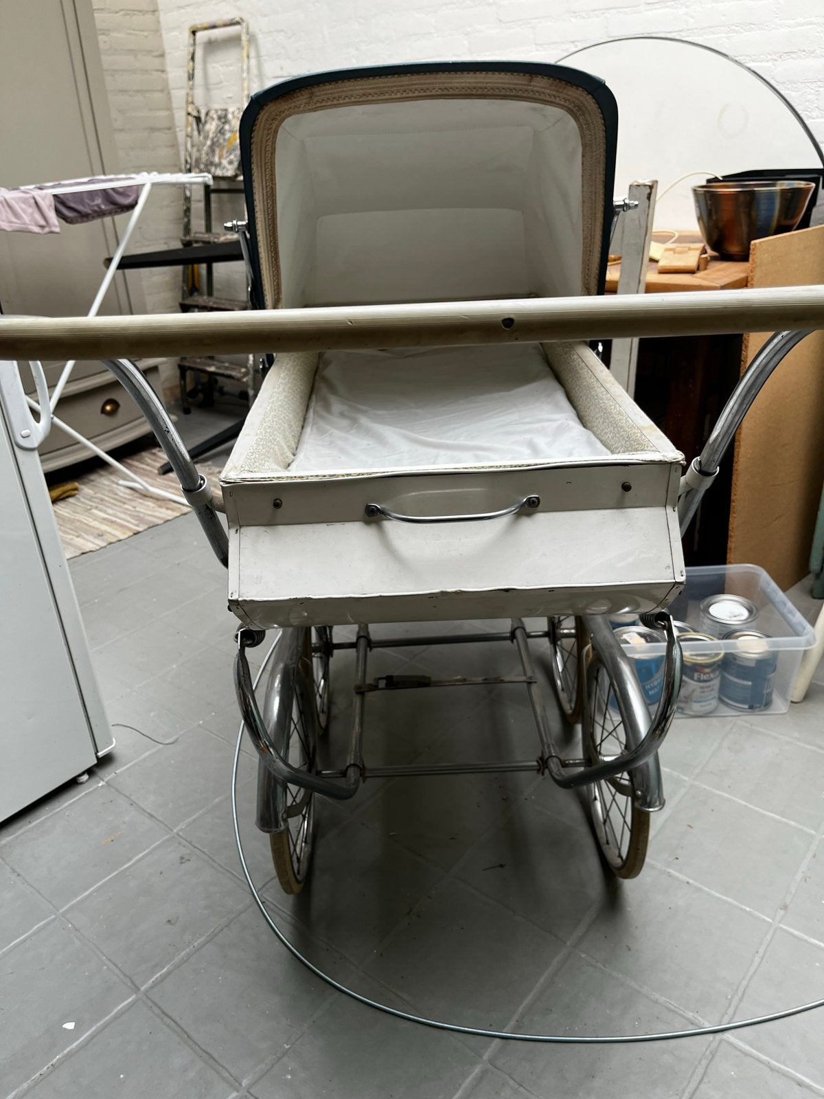 Ouderwetse, nog werkende Koelstra kinderwagen, Ophalen of Verzenden, Gebruikt, Kinderwagen, Overige merken