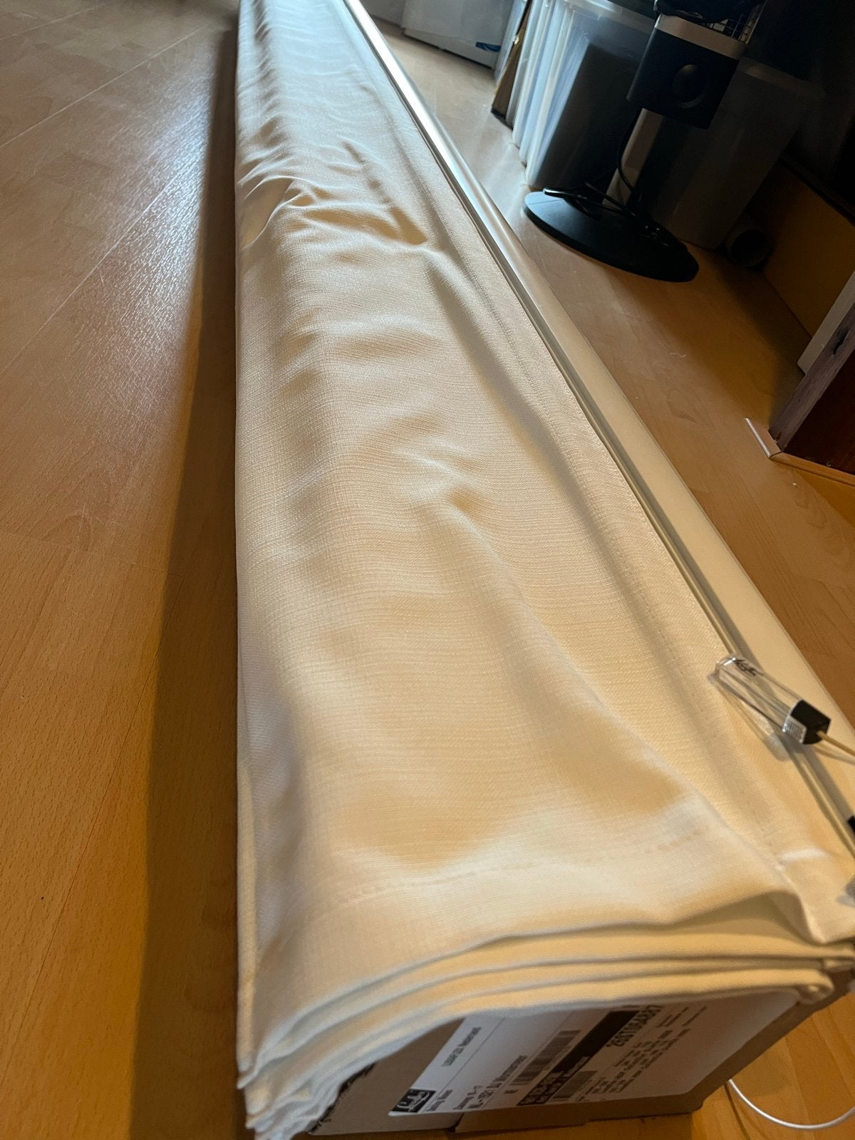 Luxaflex Vouwgordijn crème- 247x162.5 cm, Ophalen, Inclusief montageonderdelen, Wit, Zo goed als nieuw