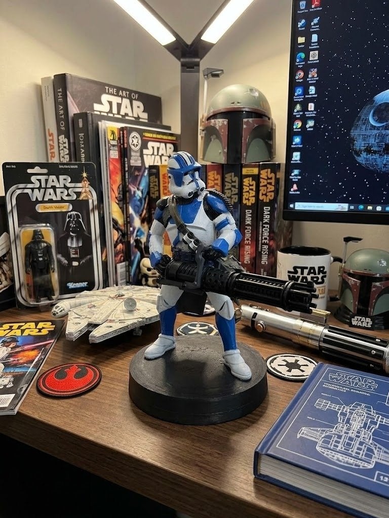Clone Trooper – Handgeschilderde 3D‑figuur (17 cm), Ophalen of Verzenden, Nieuw, Actiefiguurtje