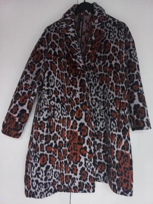 Prachtige luipaard print jas maat L/XL, Kleding | Dames, Ophalen of Verzenden, Zo goed als nieuw, Maat 42/44 (L), Bruin