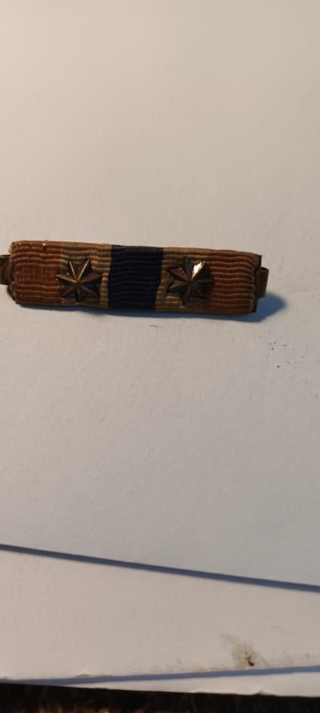 Balkje met twee sterren, Verzamelen, Militaria | Algemeen, Ophalen of Verzenden, Landmacht, Nederland, Embleem of Badge