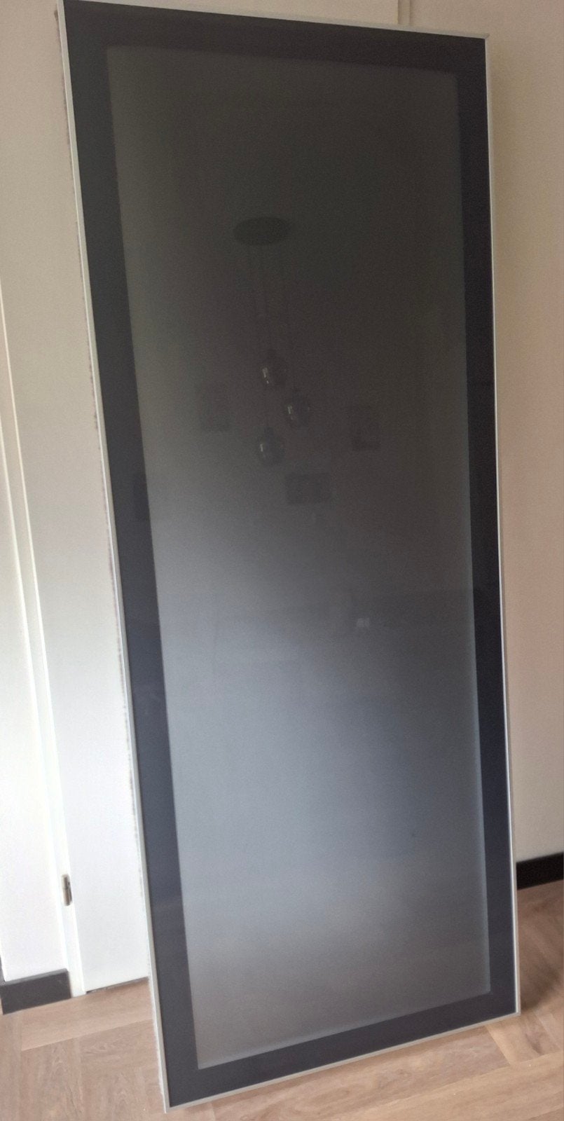 IKEA PAX Schuifdeur 75x201 cm - Zwart/Spiegel, Gebruikt, 200 cm of meer, Minder dan 25 cm, Glas