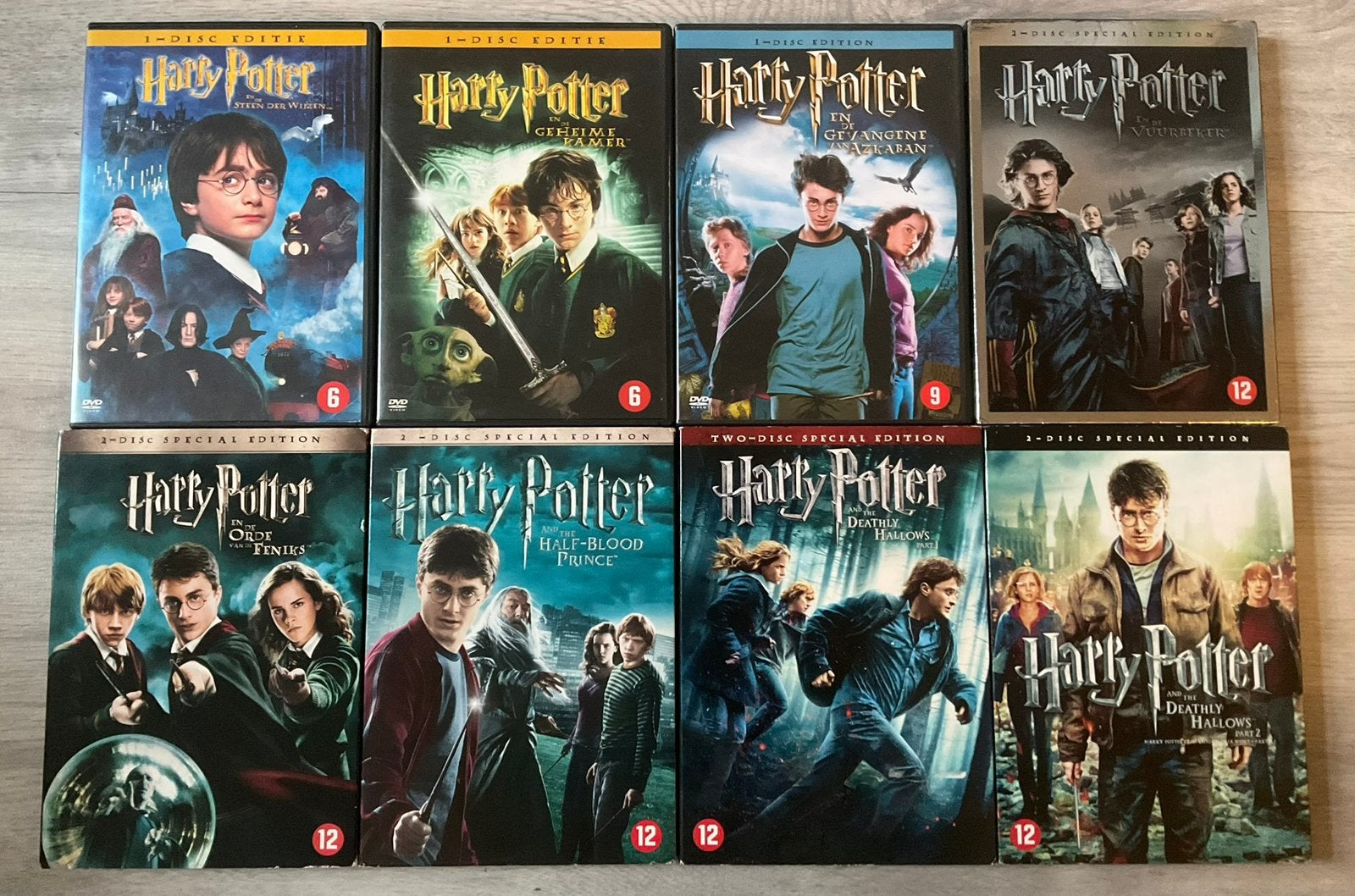 Harry Potter DVD’s compleet 2-disc special edition / bonus, Ophalen of Verzenden, Zo goed als nieuw, Fantasy