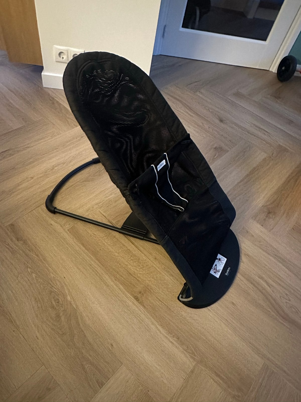 BabyBjörn Wipstoel Bliss Zwart - Ergonomisch en Verstelbaar, Wipstoel, Ophalen, Overige merken, Met gordel(s) of riempje(s)