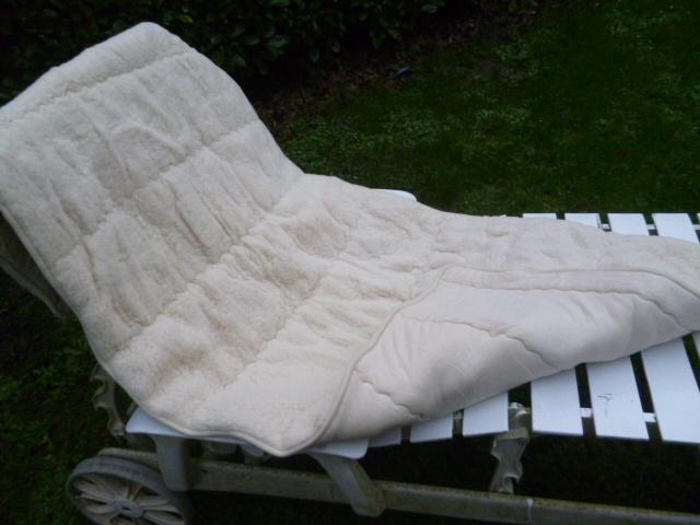 wollen zomer onderdeken 195 x 95 cm Dreamland 1pers zgan, Huis en Inrichting, Slaapkamer | Beddengoed, Eenpersoons, Wit, Overige typen