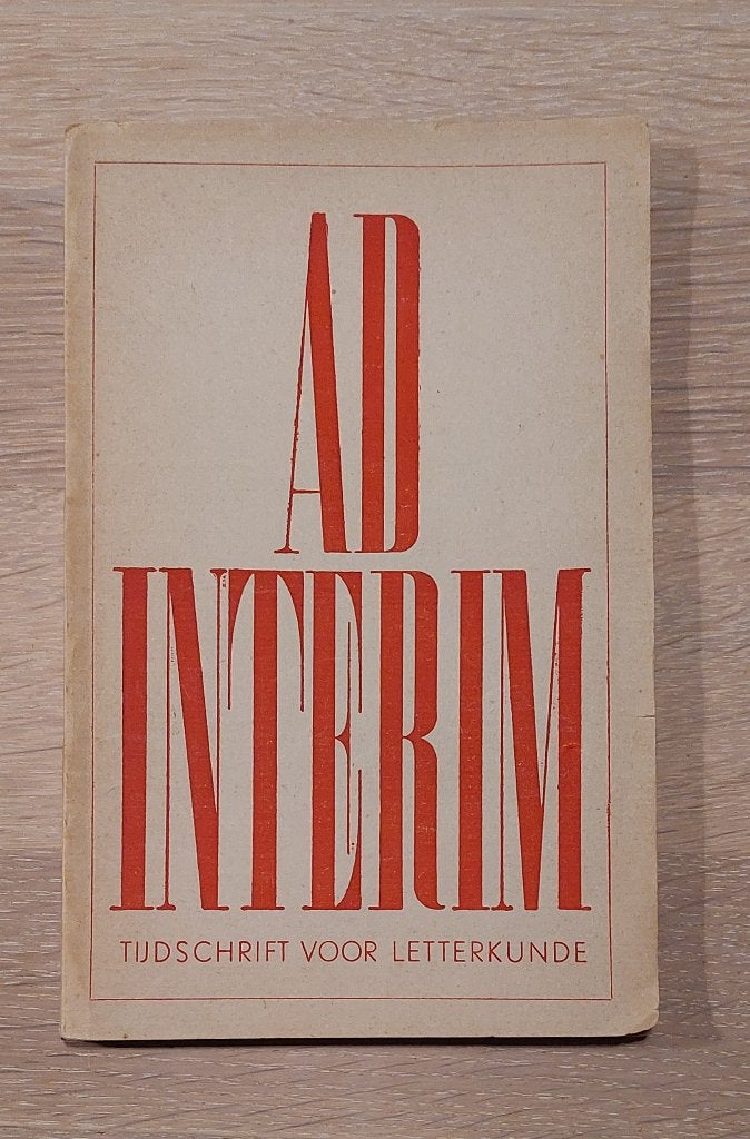 Ad interim tijdschrift October 1945., Verzenden, 1940 tot 1960, Nederland, Tijdschrift