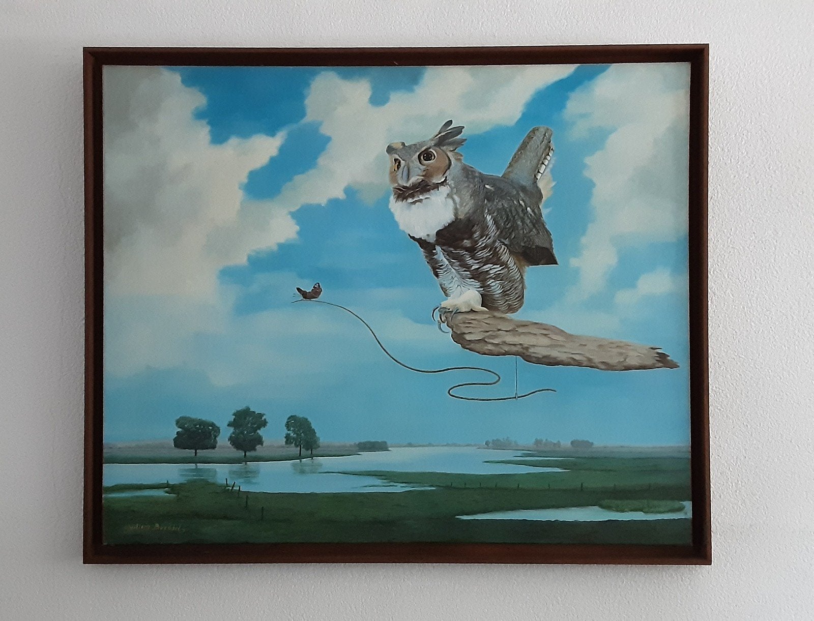 Schilderij 'Evenwicht', Ophalen