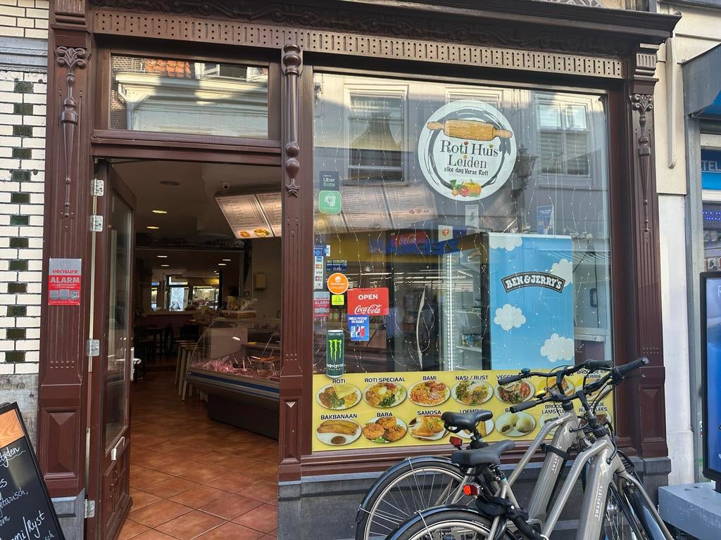 Te huur:Roti Huis Leiden|Instapklaar|Ter overname horecazaak, Ophalen of Verzenden