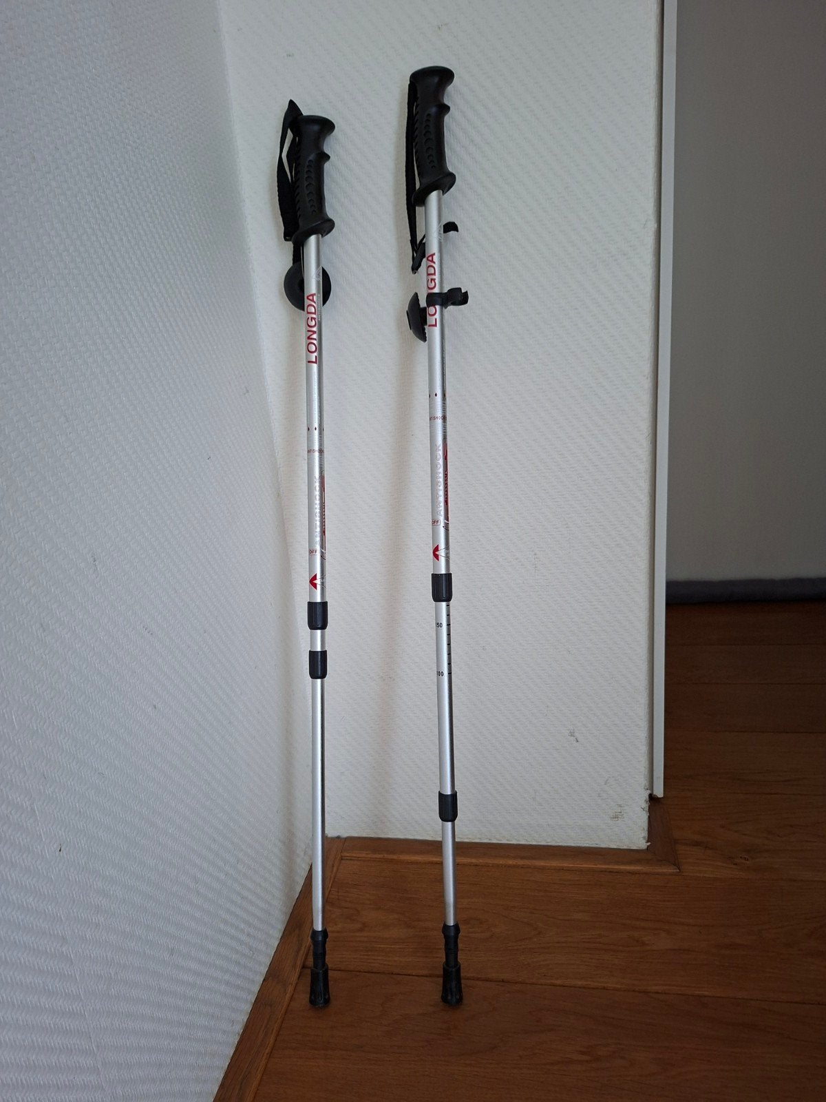 Nordic walking stokken., Stokken, 100 tot 140 cm, Zo goed als nieuw, Ophalen