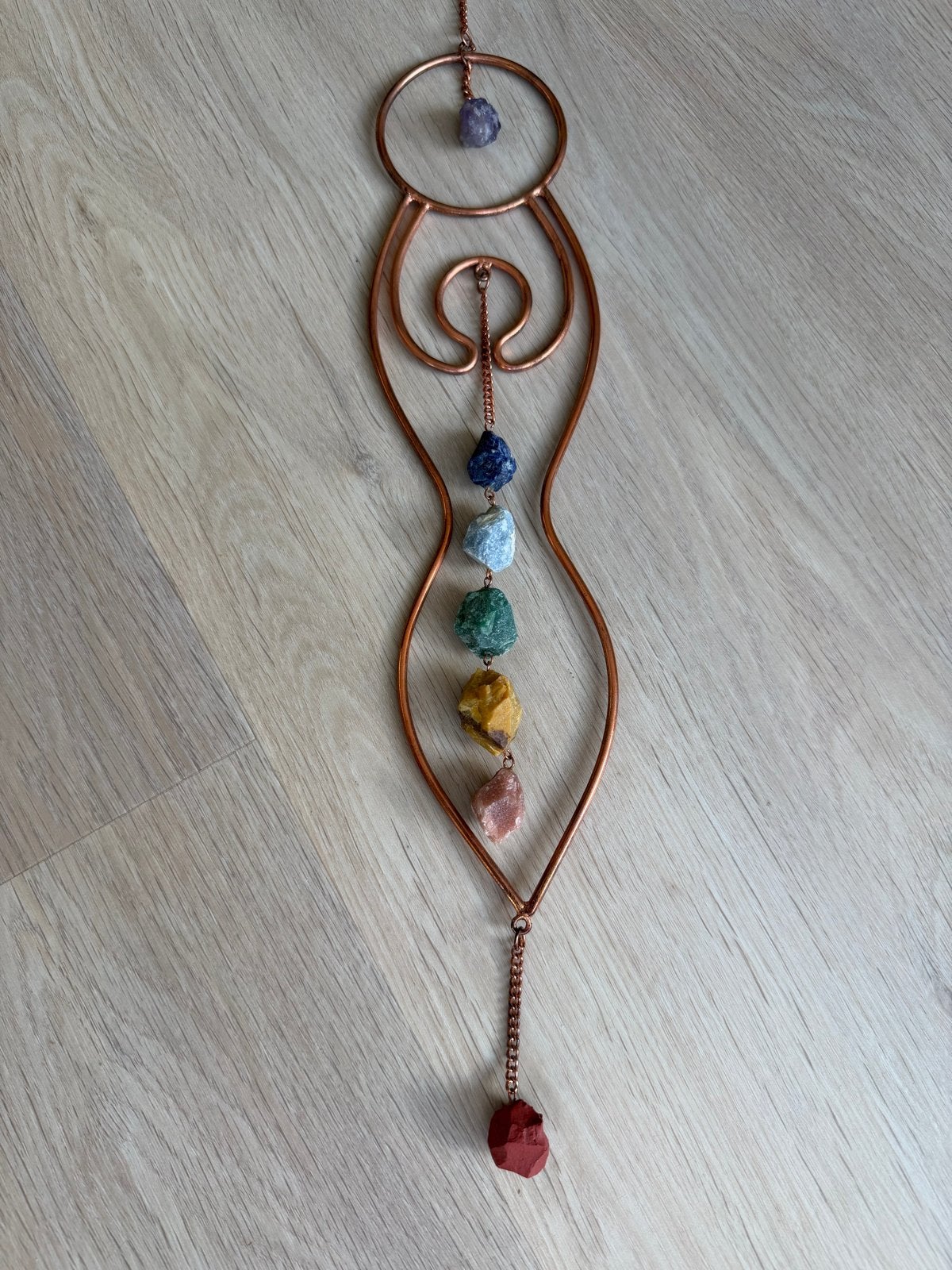 Koperen chakra hanger, Verzenden, Zo goed als nieuw