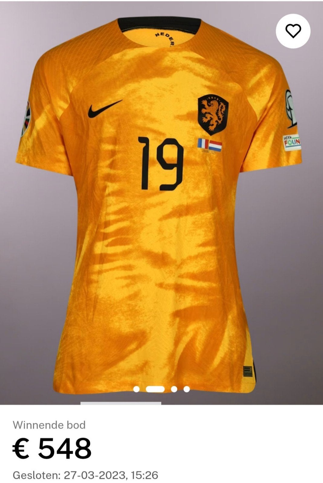 Brian Brobbey Match Issued Gesigneerd Shirt, Kleding | Heren, Sportkleding, Ophalen, Oranje, Voetbal