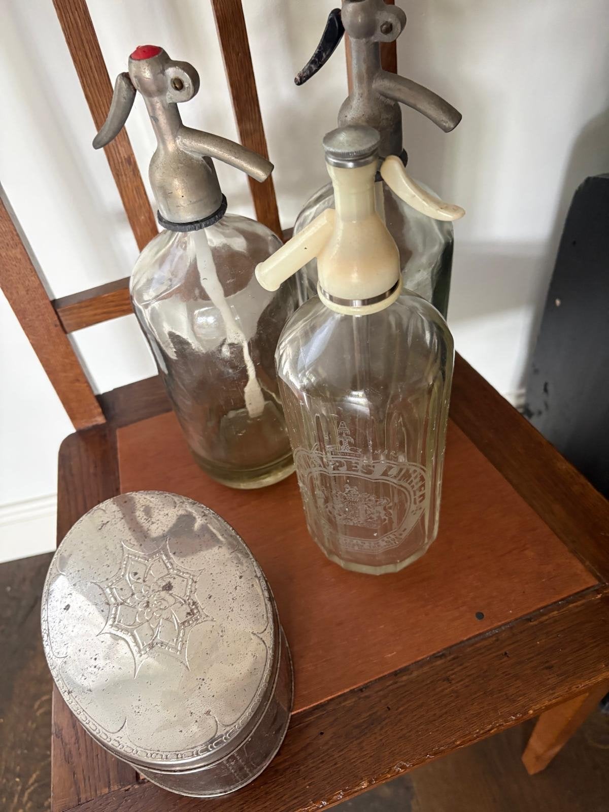 Vintage Sodaflessen Zilveren Doosje, Ophalen of Verzenden