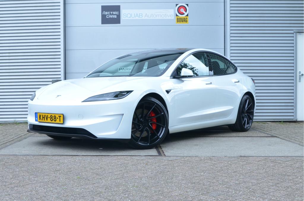 Tesla Model 3 Performance AWD 78 kWh Highland AutoPilot4.0 R, Auto's, Tesla, Automaat, 12 maanden, Gebruikt, 528 km