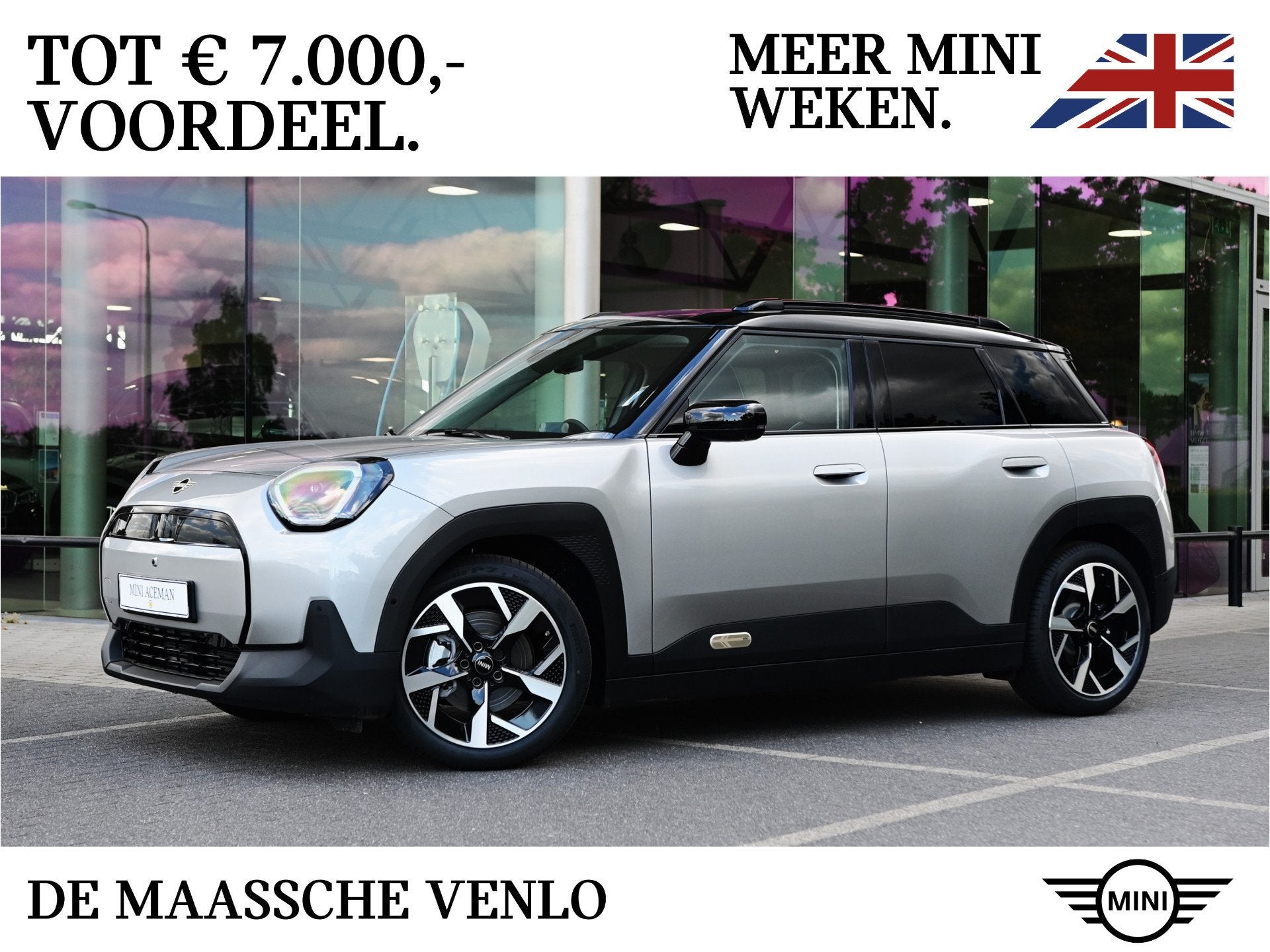 MINI Aceman E / Classic / Pakket L / 18 inch Slide Spoke 2-t, Auto's, Dealer onderhouden, Stof, Zwart, Aceman