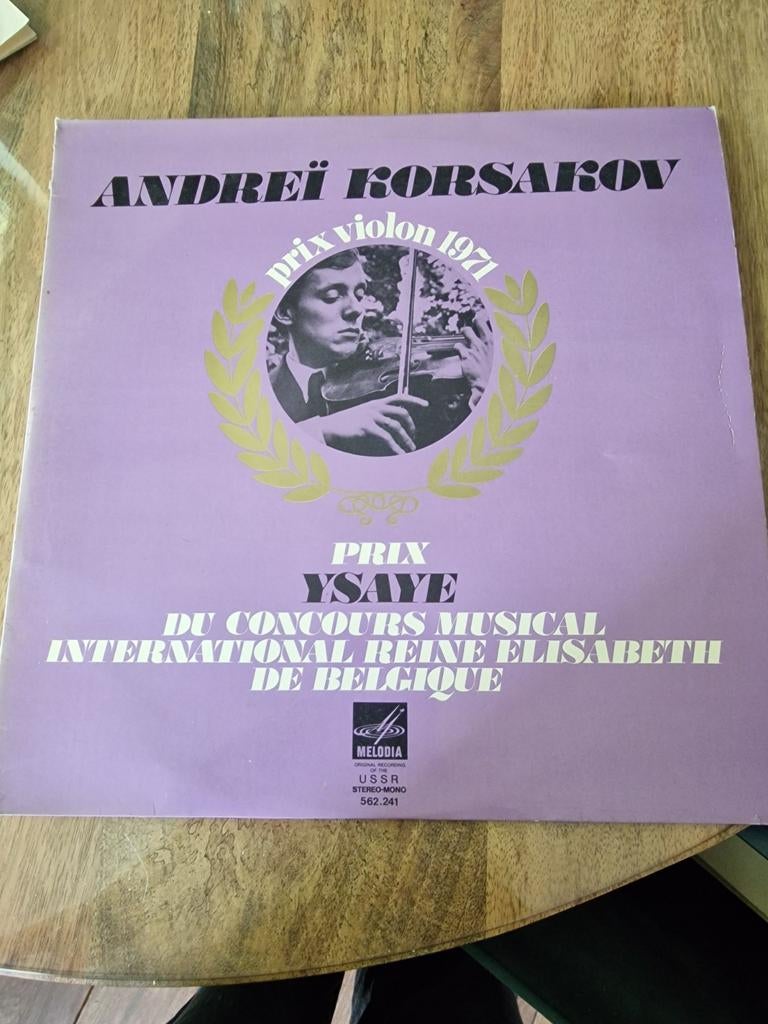 Andrei Korsakov - Prix Ysaye viool 1971 LP, Ophalen of Verzenden, Modernisme tot heden, Gebruikt, Orkest of Ballet