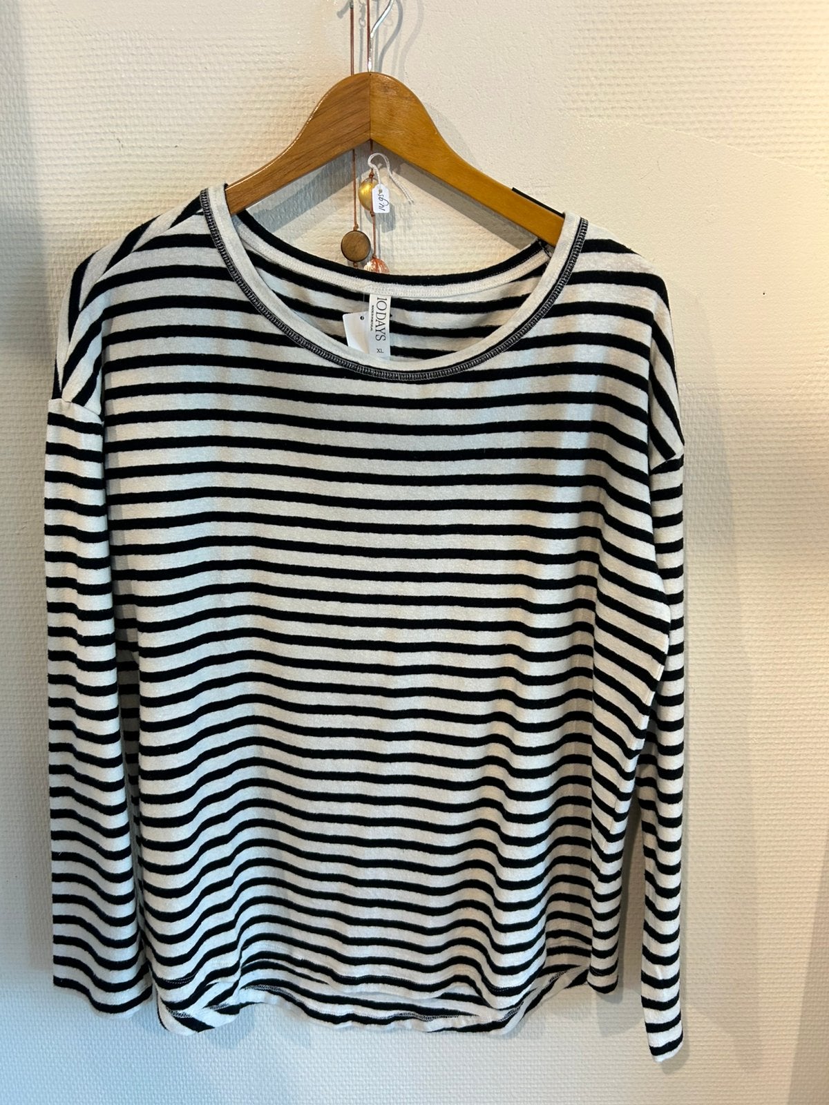10Days badstof streep trui mt XL, Closed, Maat 42/44 (L), Zo goed als nieuw, Lange mouw