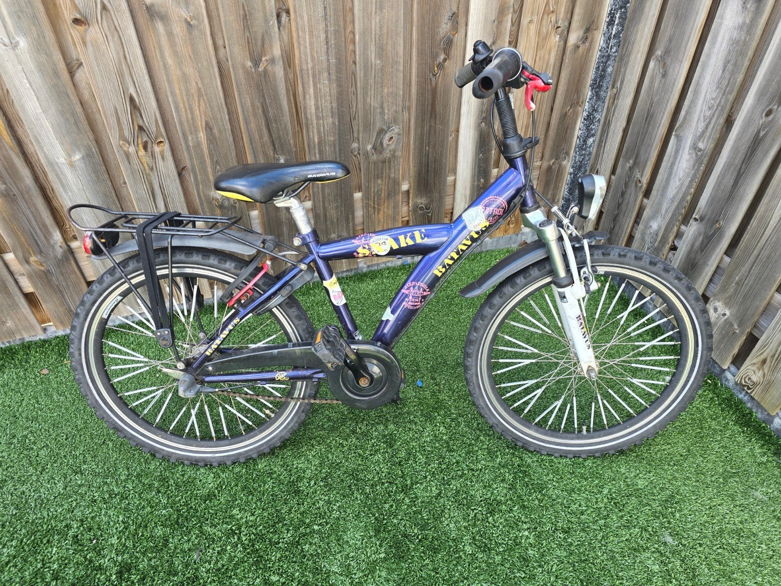 Batavus Snake 22 inch kinderfiets - Gebruikt maar netjes!, Ophalen, Gebruikt, Batavus, Terugtraprem