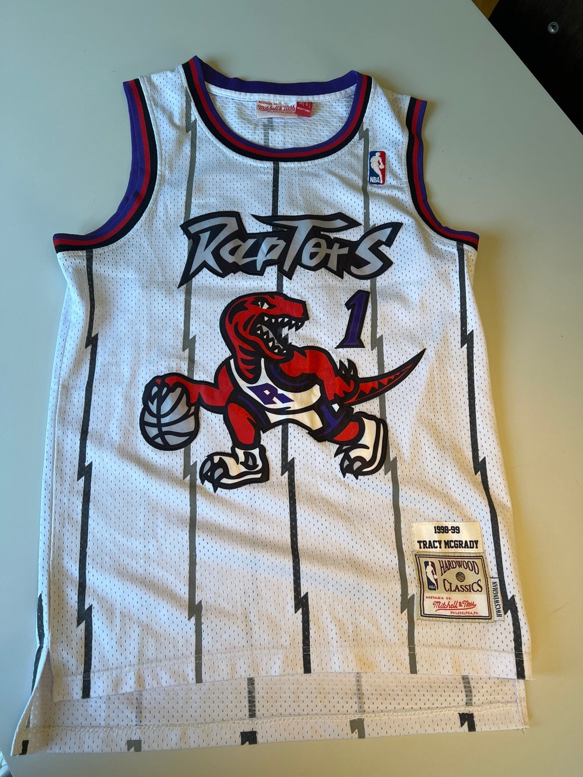 Mitchell & Ness Tracy McGrady Raptors Jersey - Zo goed als n, Wit, Ophalen of Verzenden, Zo goed als nieuw, Algemeen