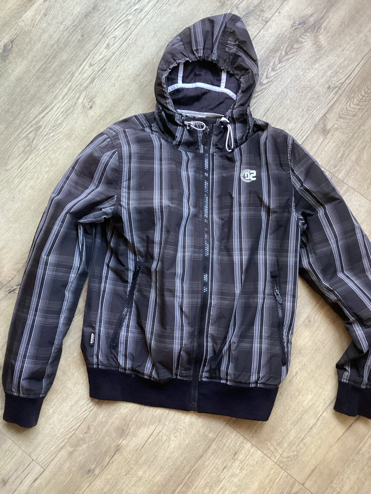 Chasin' geruite jas met capuchon - Maat M, Kleding | Heren, Jassen | Zomer, Ophalen of Verzenden, Zo goed als nieuw, Maat 48/50 (M)