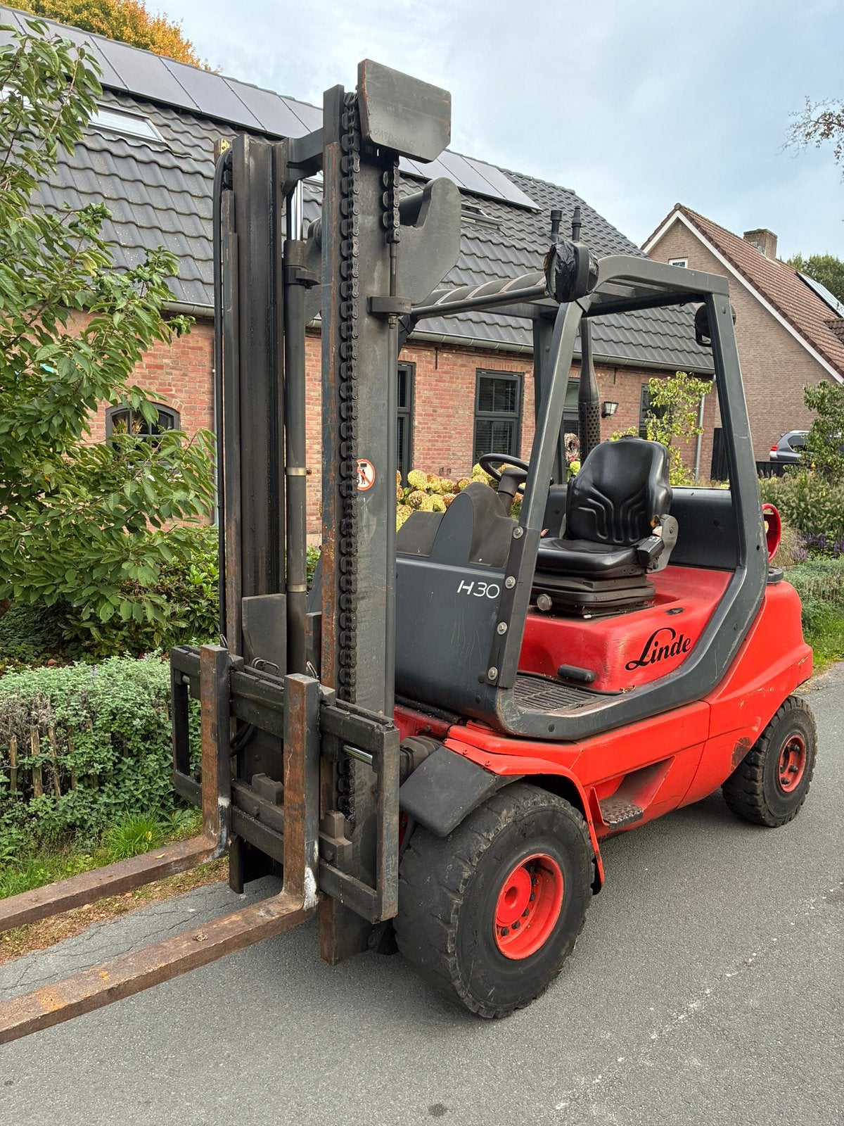 Linde drie ton gas heftruck, 3000 tot 4000 kg, Ophalen, LPG, Heftruck