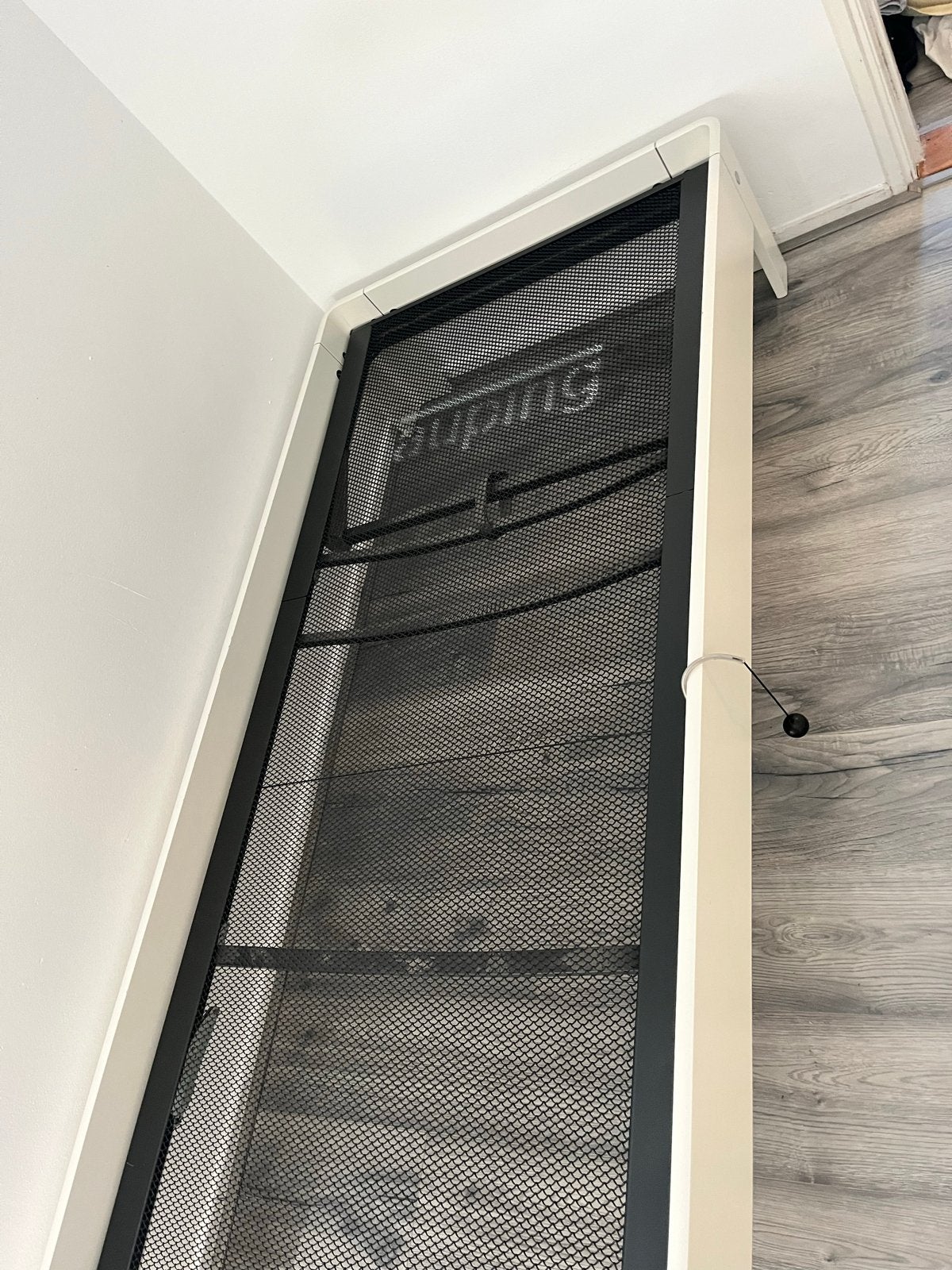 Auping bedframe met verstelbare spiraalbodem, Ophalen, 90 cm, Eenpersoons, Wit