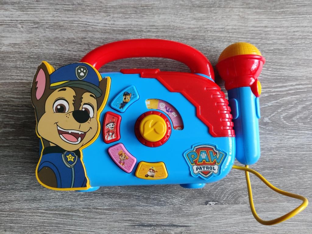 🐶 Paw Patrol speelgoedradio | Met microfoon 🐶, Ophalen of Verzenden, Zo goed als nieuw, Jongen of Meisje
