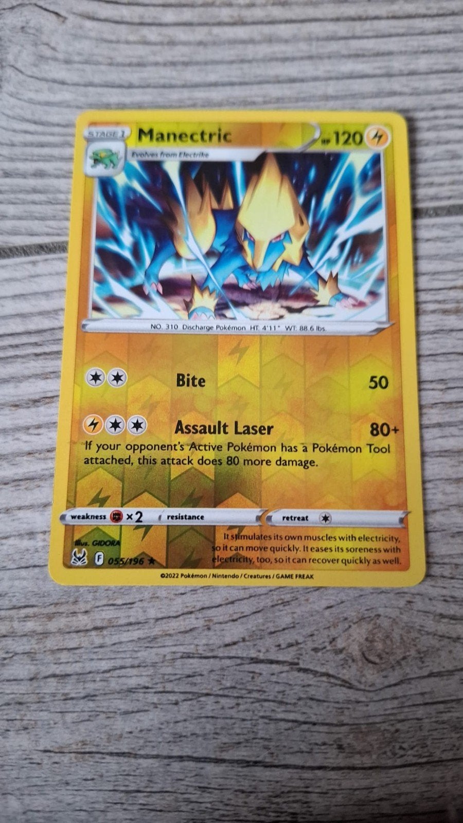 Pokemonkaart manetric, Ophalen of Verzenden