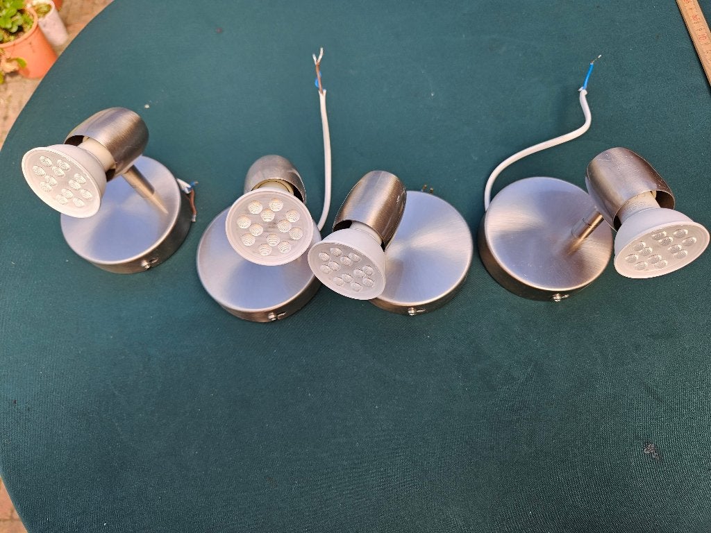 spotjes plafond, Ophalen, Zilver, Gebruikt, LED