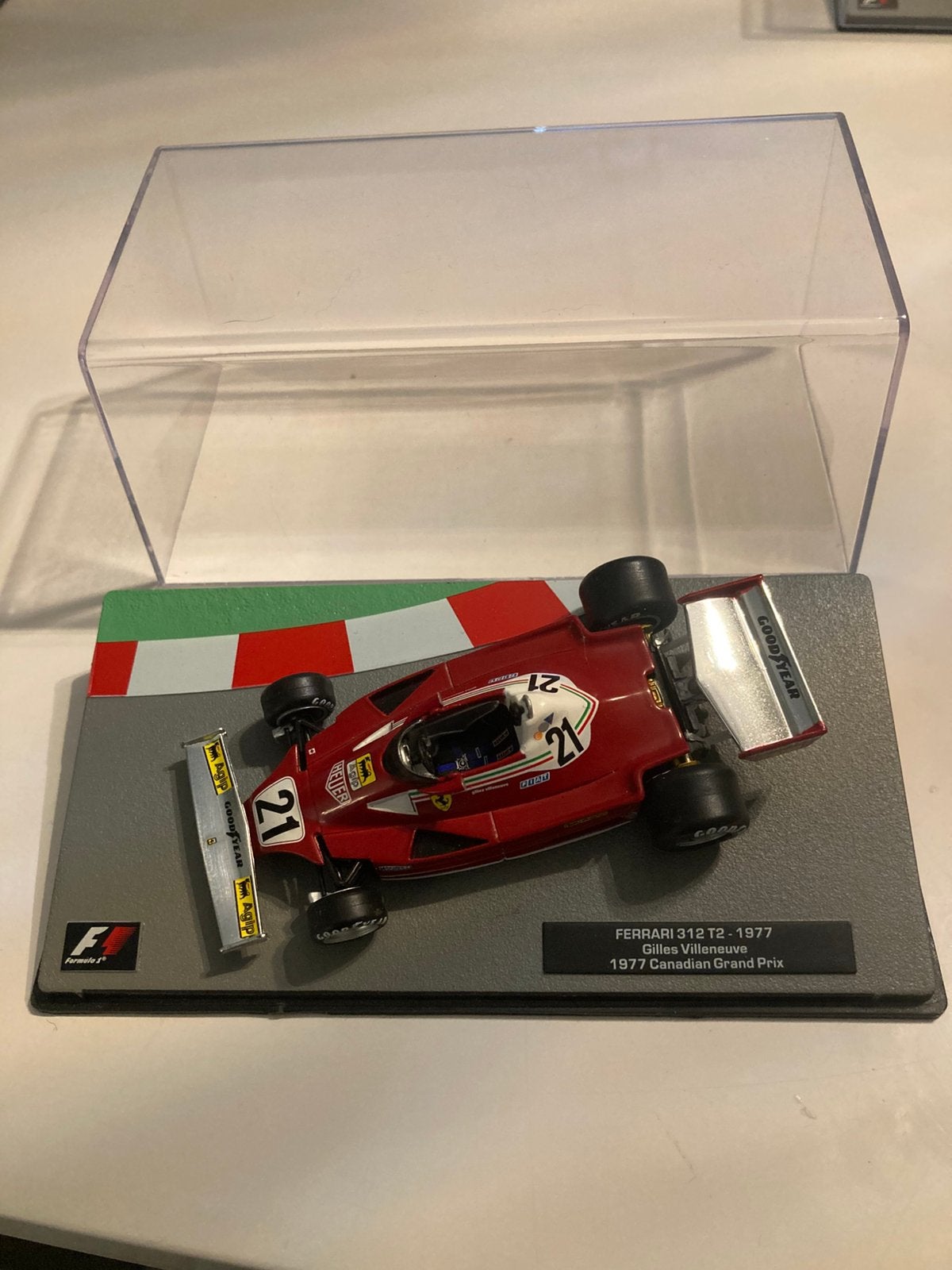 Ferrari 312t2-1977 gilles villeneuve 1/43, Ophalen of Verzenden, Nieuw, Auto