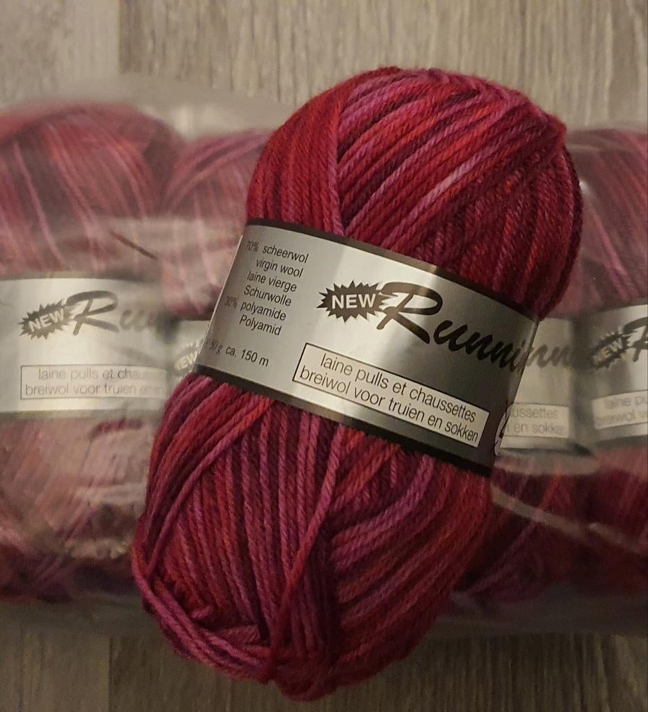 6x 50gr Lammy Yarns Running sokkenwol breigaren haakgaren, Hobby en Vrije tijd, Breien en Haken, Ophalen of Verzenden, Nieuw, Breien of Haken
