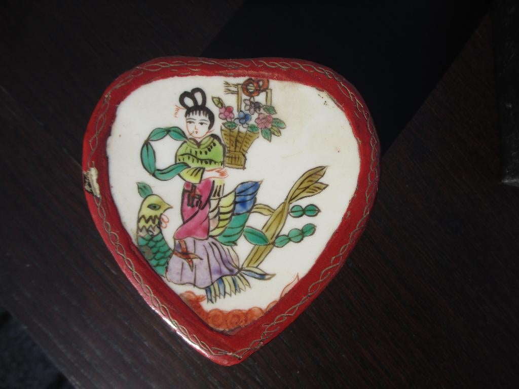 Diverse vintage papier maché / hout parelmoer / lakdoosjes, Ophalen of Verzenden