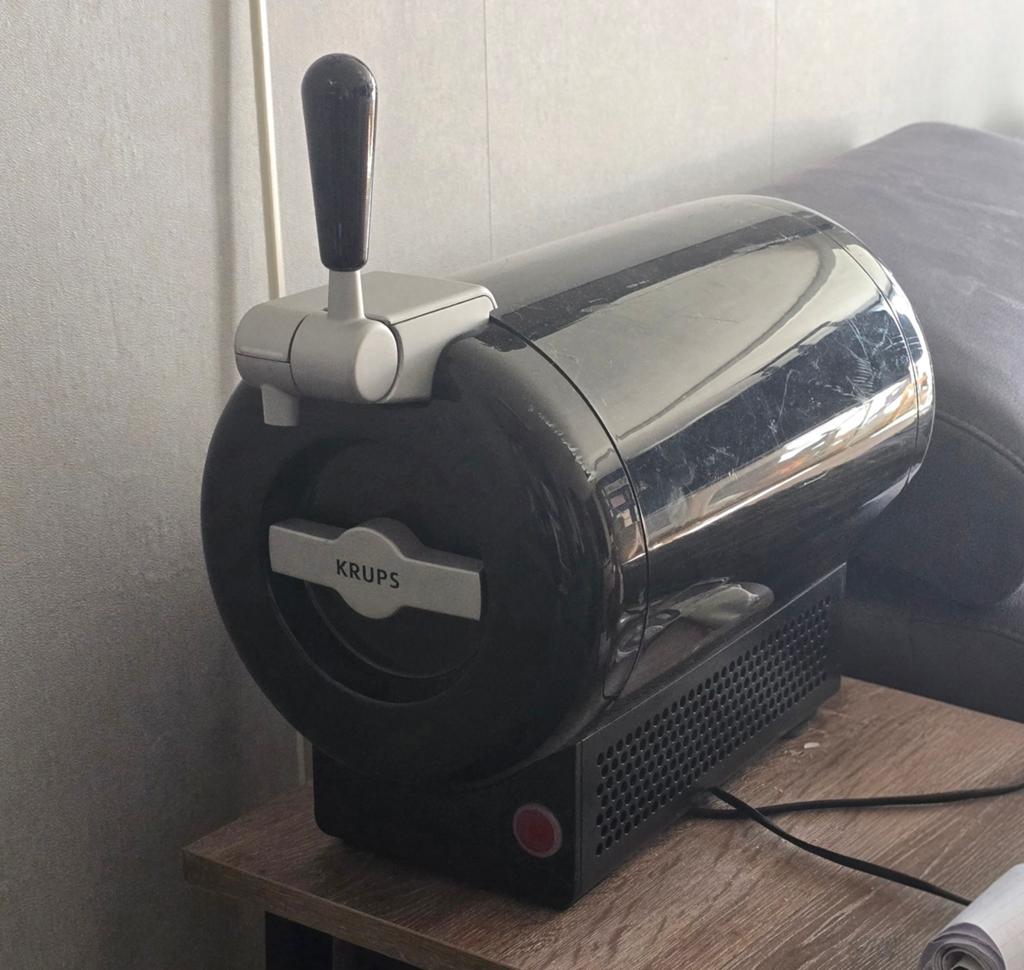 Krups The Sub Tap thuistap - Perfect voor koud bier, Ophalen of Verzenden, Gebruikt, Krups