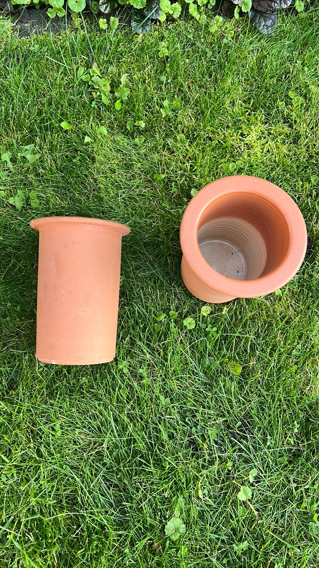 Twee terracotta (keuken)potten, Ophalen, Gebruikt, Steen/keramiek, Pot, Bus of Blik