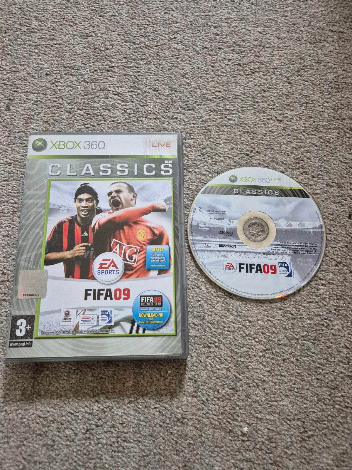 FIFA 09 Xbox 360 Classics - Voetbalgame, Ophalen, Gebruikt, Eén computer, Sport