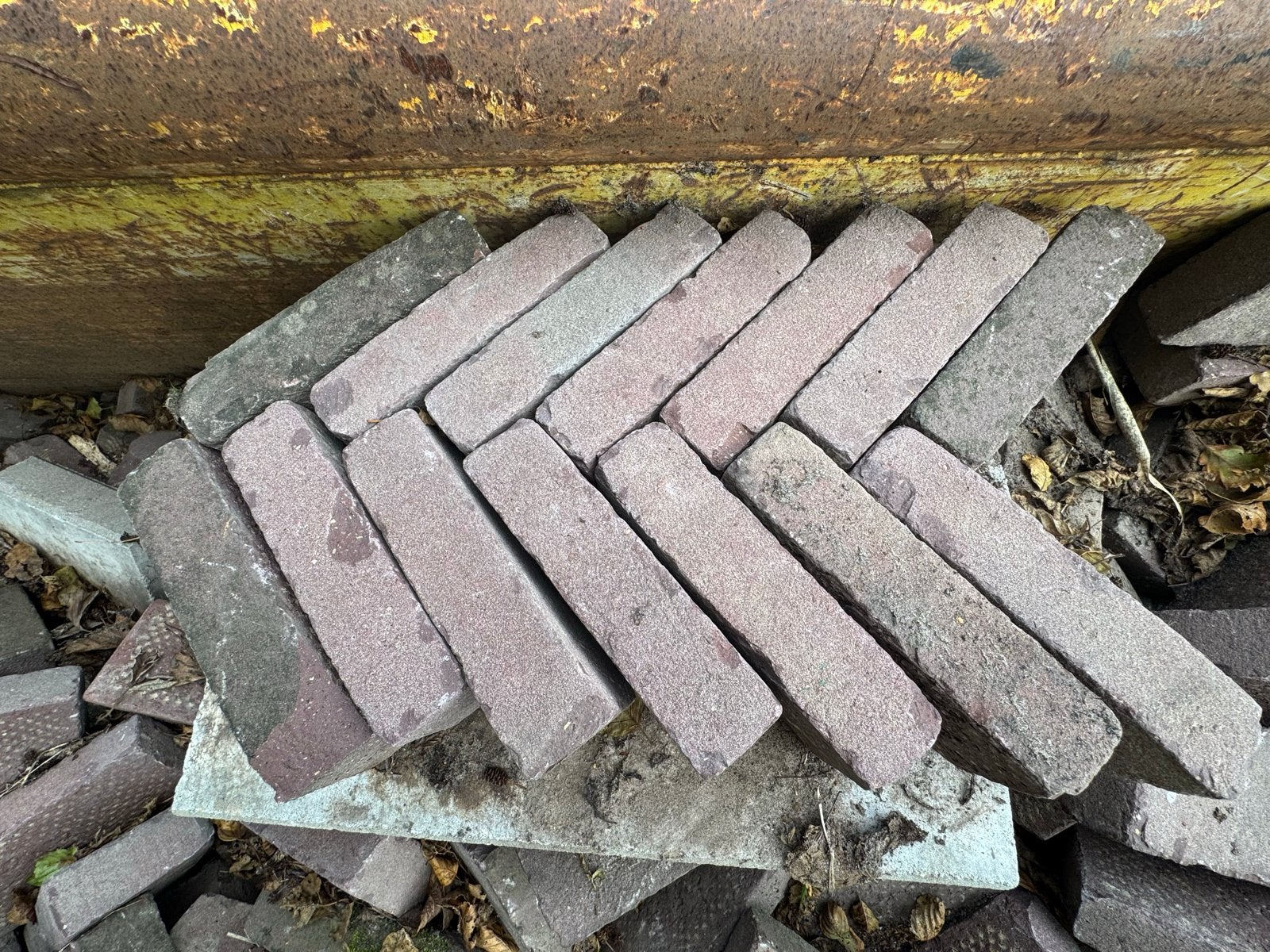Gebakken Straatstenen / Metselstenen vuil werk (Container vo, Gebruikt, Keramiek, Klinkers, Ophalen of Verzenden