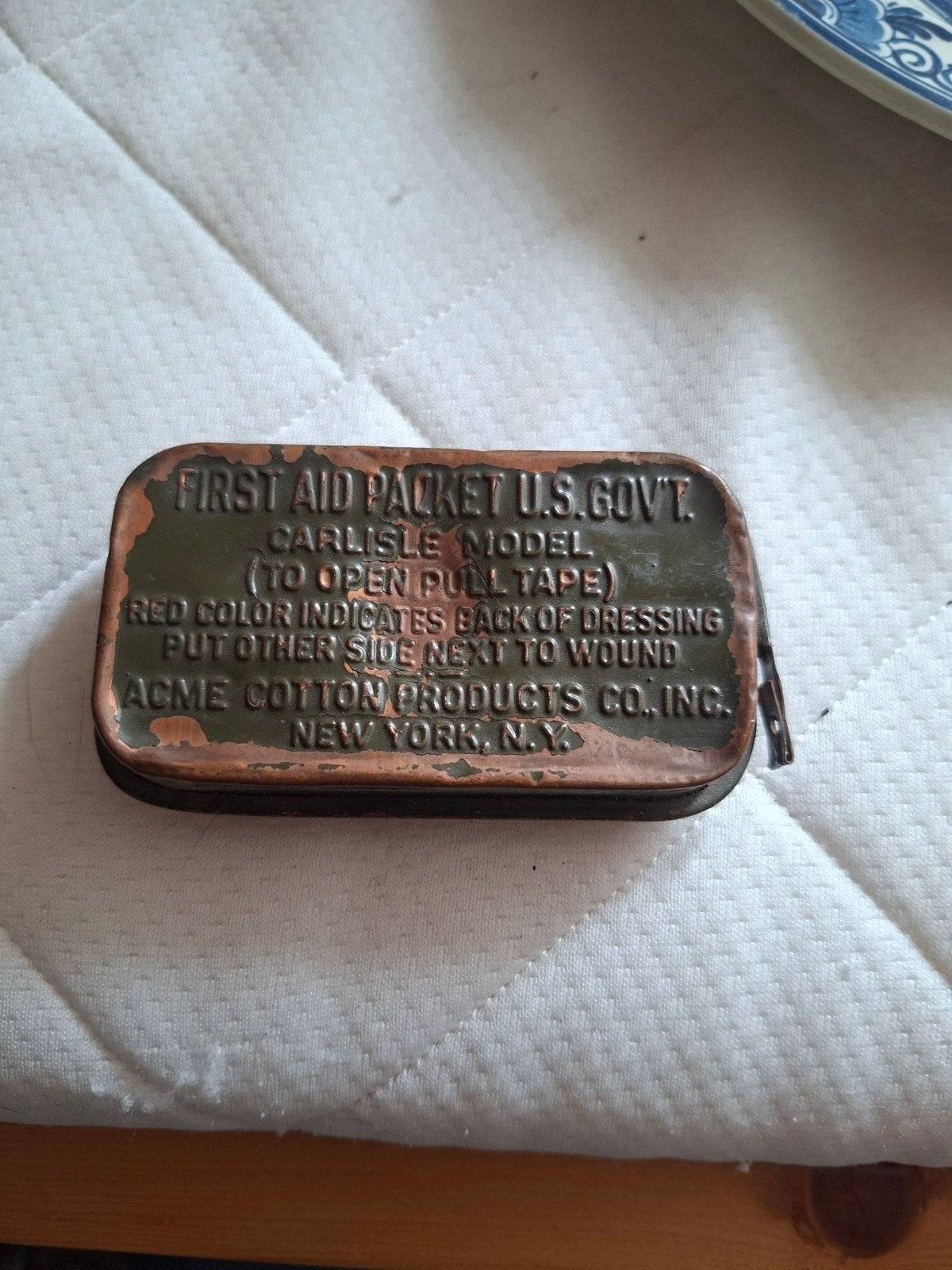 First aid packet u.s. w.w.2, Ophalen of Verzenden, Overige soorten, Amerika, Overige typen