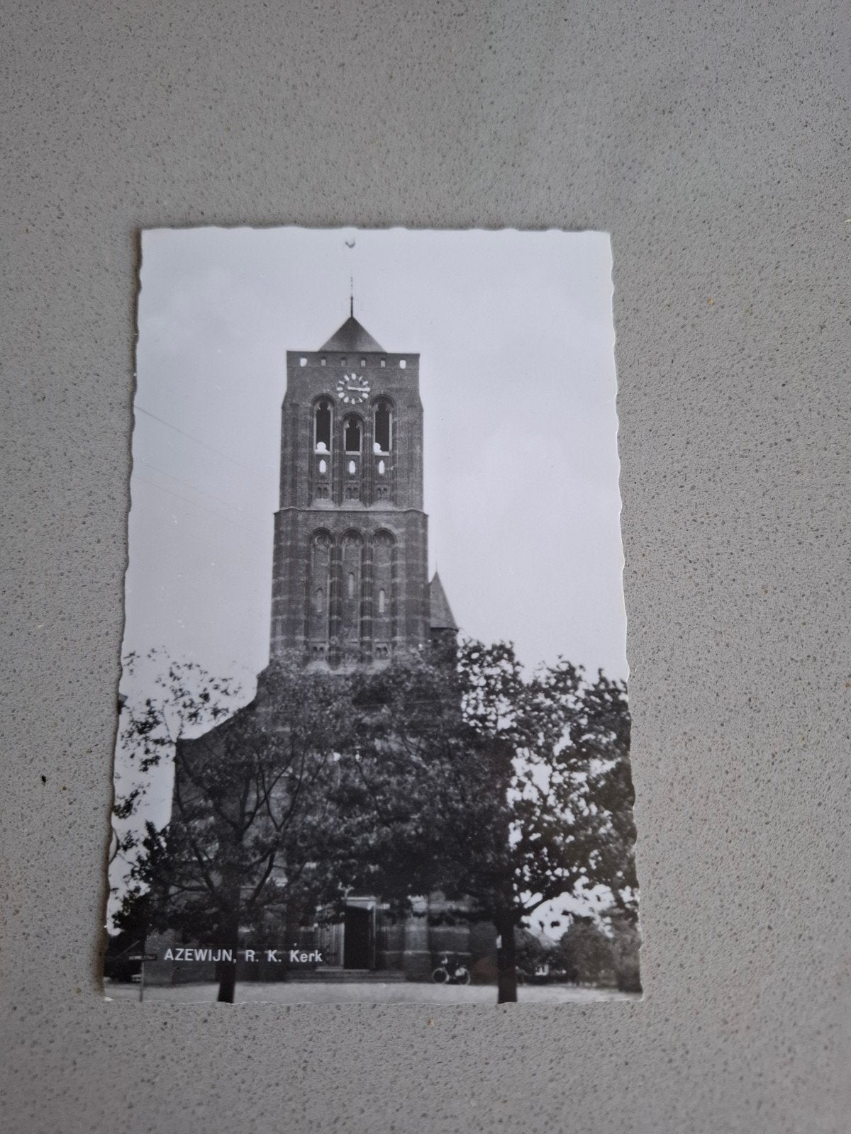 Oude Ansichtkaart Azewijn R.K. Kerk - Gelopen, Ophalen of Verzenden, Voor 1920, Gelopen, Gelderland