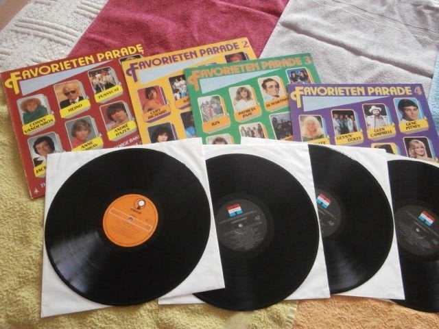 4-LP - Favorieten Parade - Various Artists (Complete Serie)., LP, Zo goed als nieuw, Pop, 12 inch