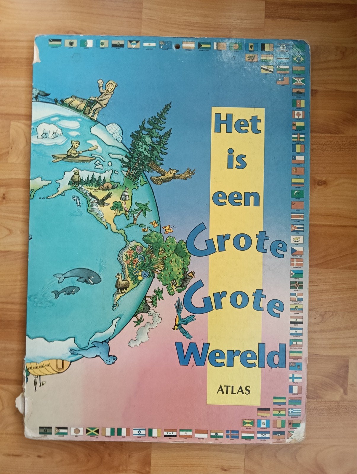 Het is een Grote Grote Wereld Atlas - Kinderatlas, Ophalen of Verzenden, 1800 tot 2000, Wereld, Overige atlassen