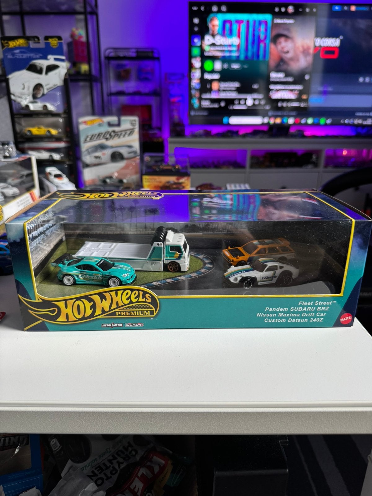 Hot Wheels Premium Diorama Greddy, Ophalen of Verzenden, Zo goed als nieuw, Auto