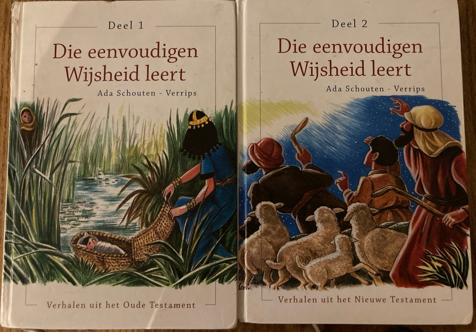 2 Kinderbijbels: Die eenvoudigen wijsheid leert (deel 1 &2), Boeken, Kinderboeken | Jeugd | onder 10 jaar, Ophalen of Verzenden
