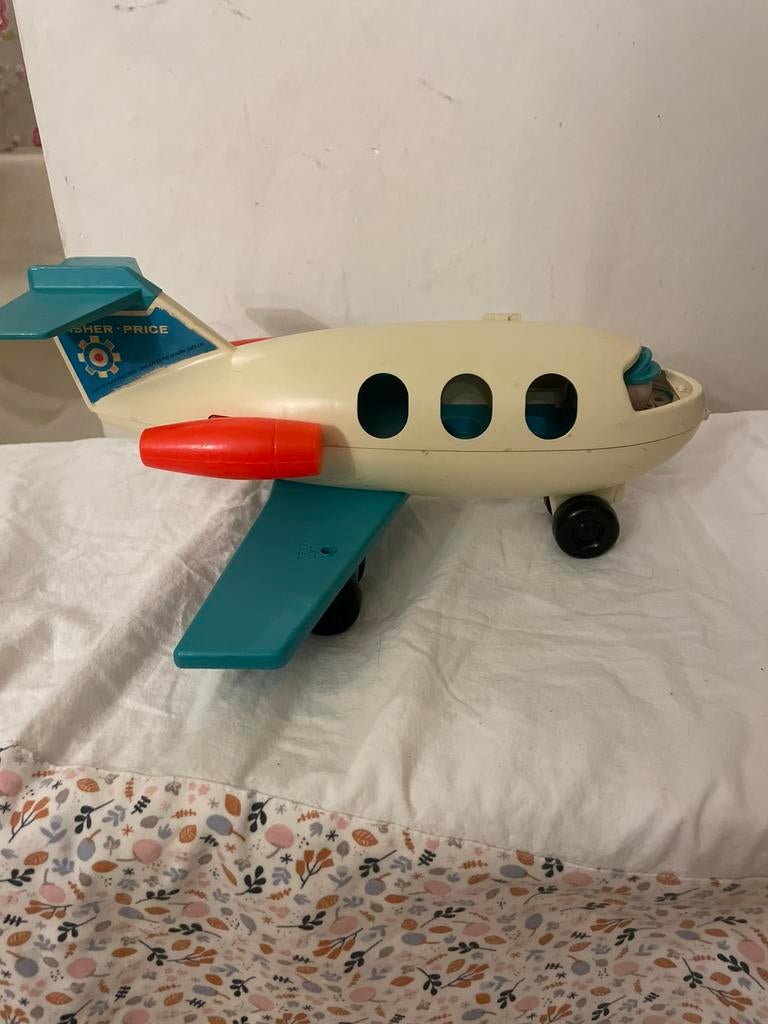 Vintage Fisher Price vliegtuig 1970/1972, Ophalen of Verzenden, Zo goed als nieuw
