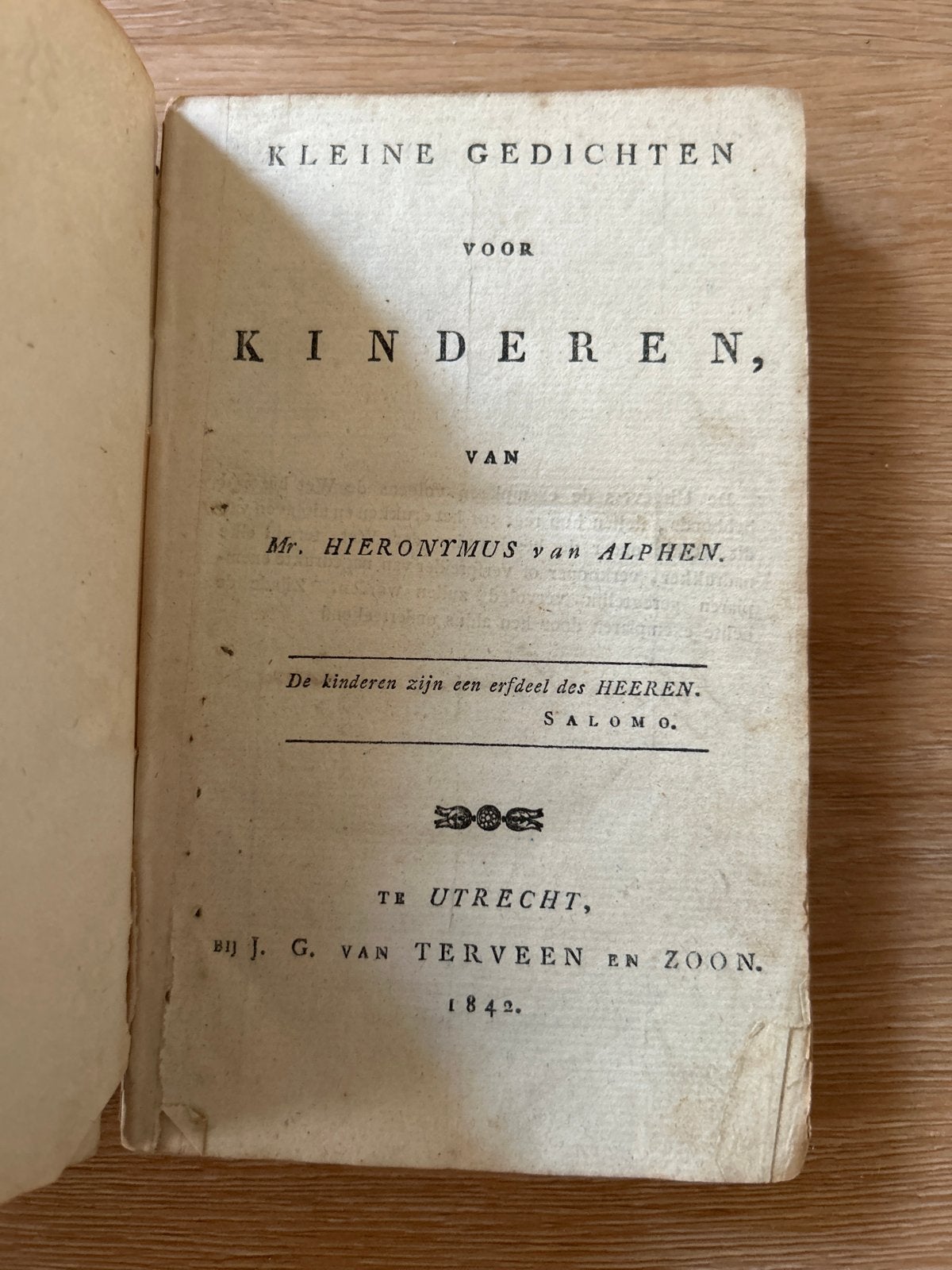 Kleine Gedichten voor Kinderen - Mr. H. van Alphen (1842), Ophalen of Verzenden