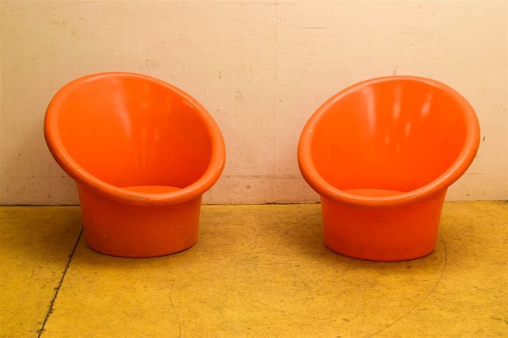 2 stuks Kuipstoelen 50046, Huis en Inrichting, Gebruikt, Wit, Ophalen of Verzenden, Stof
