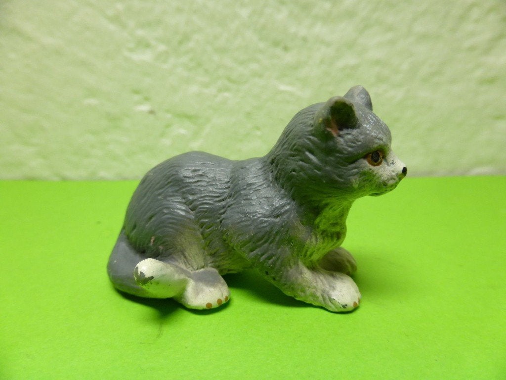 Schleich 14411 kat zittend, dierfiguur, Verzenden, Gebruikt, Hond of Kat, Beeldje of Figuurtje