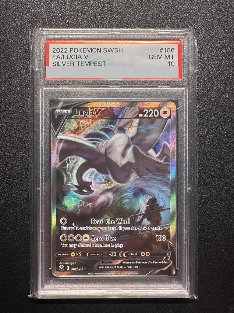 Lugia V (SIT 186) PSA 10, Ophalen of Verzenden, Zo goed als nieuw, Losse kaart