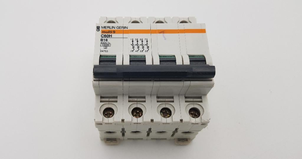 Merlin Gerin Groepenkast Automaat C60H B16 krachtstroom (1x), Gebruikt, Onbekend, Ophalen of Verzenden, Onbekend