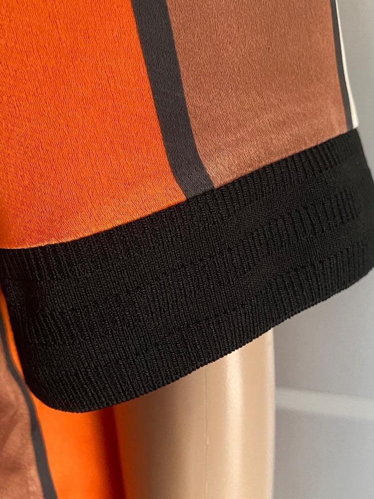K105 Scotch & Soda mt M=38/40 jurk Beige/bruin/oranje/zwart, Maat 38/40 (M), Bruin, Scotch & Soda, Ophalen of Verzenden