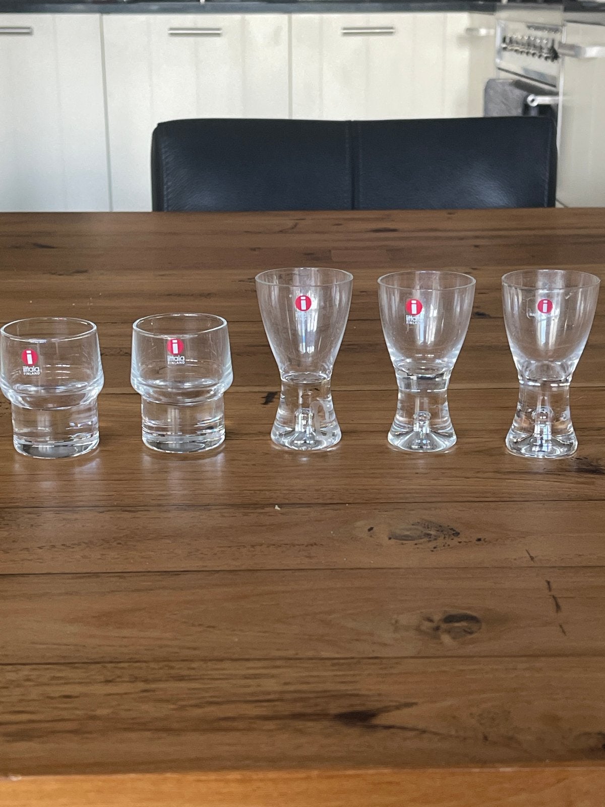 Set van 5 Iittala Kastehelmi glazen, Antiek en Kunst, Ophalen of Verzenden